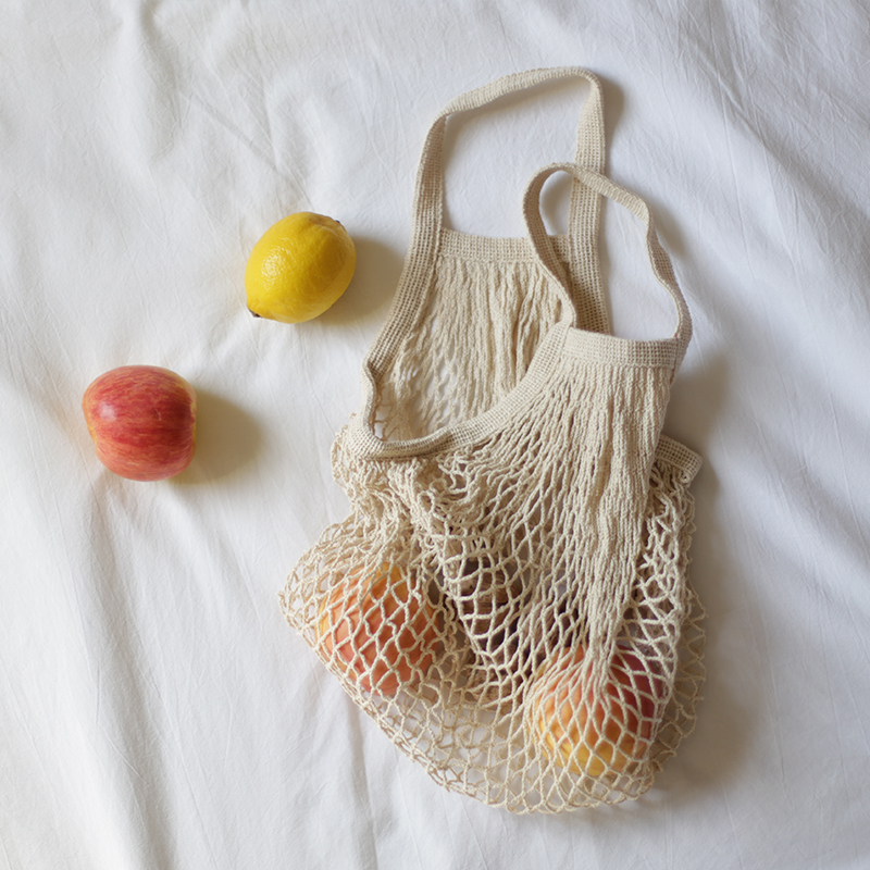 Strong load bearing practical high quality cotton mesh bag for fruit package