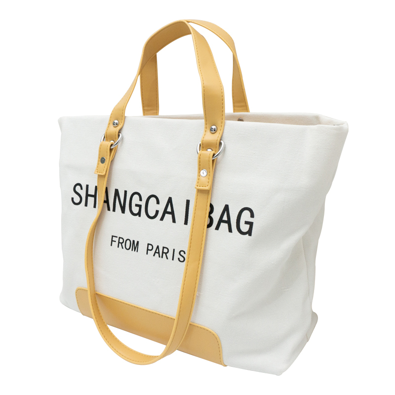 2019 Korean large-capacity letter printing canvas casual women handbag