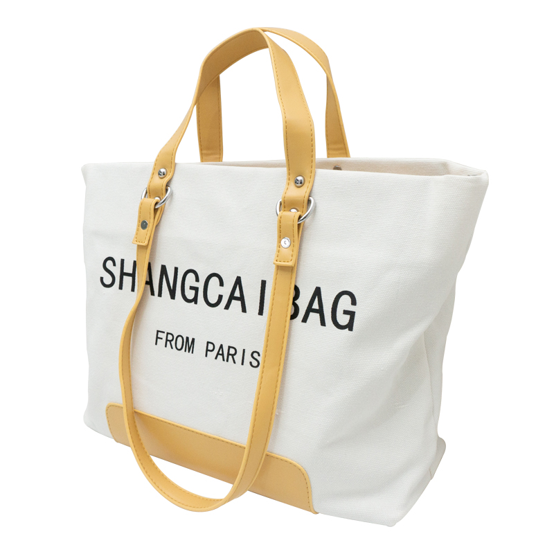 2019 Korean large-capacity letter printing canvas casual women handbag