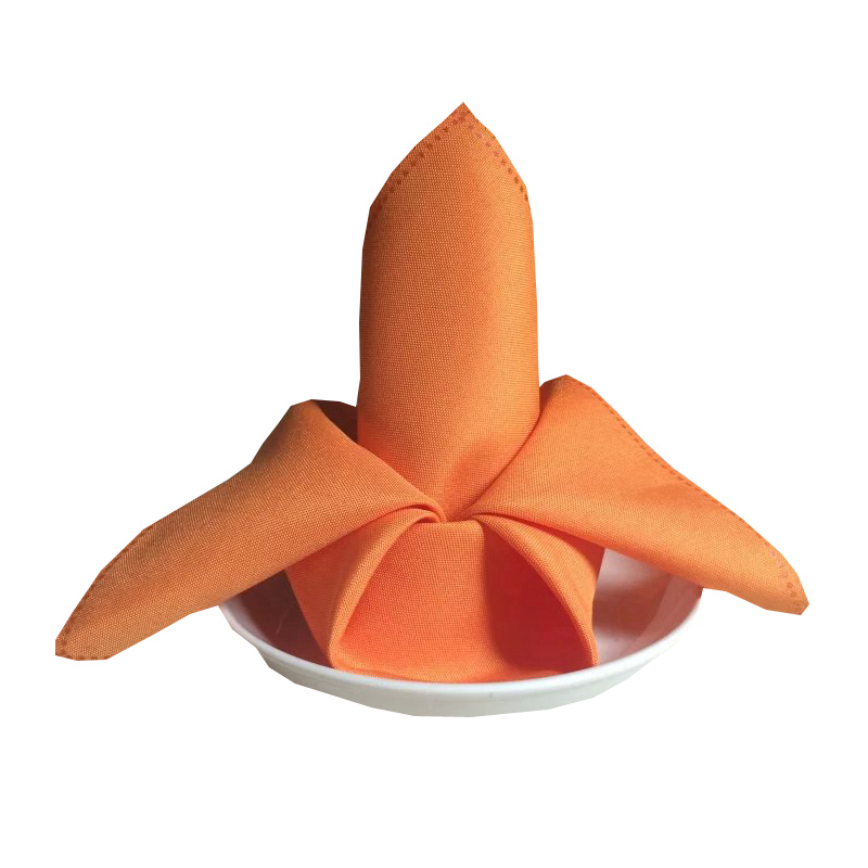 Pure color napkin mouth cloth hotel western restaurant folding flower wipe cup cloth custom