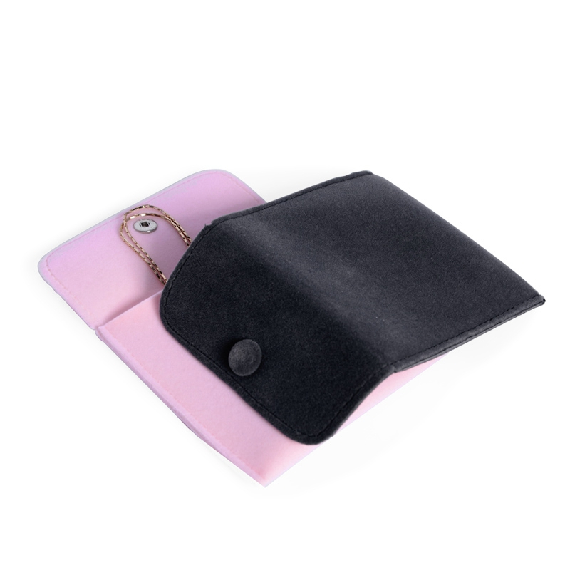 Fashion buckle flannelette bag jewelry bag high-grade ornaments velvet bag logo printed custom gift bag