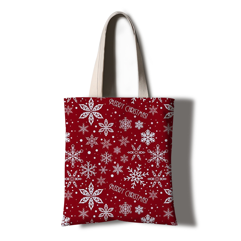 Factory profession custom eco friendly breathable Christmas canvas bag with low price