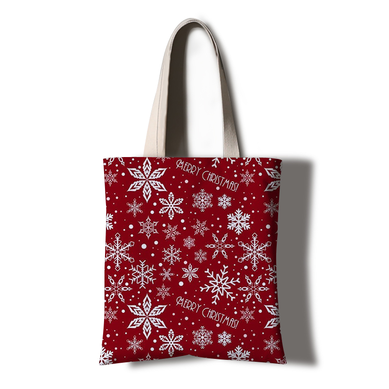 Factory profession custom eco friendly breathable Christmas canvas bag with low price