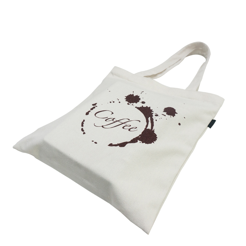 Single silk printing fashion lightweight reusable standard size cotton canvas tote shopping bag for sale