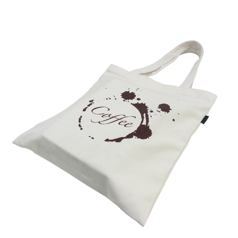 Single silk printing fashion lightweight reusable standard size cotton canvas tote shopping bag for sale