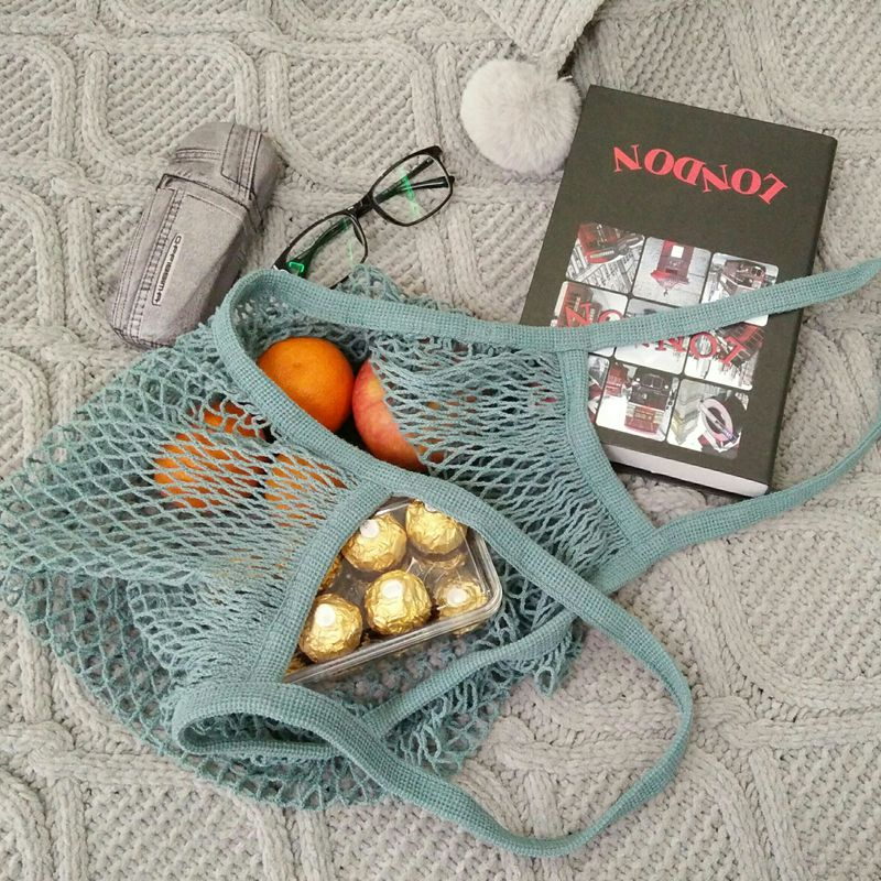 Strong load bearing practical high quality cotton mesh bag for fruit package