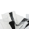 New style fashion transparent pvc material waterproof practical tote shopping bag