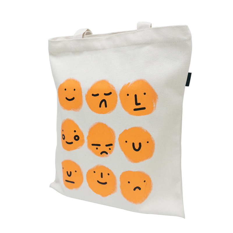 Personality printing logo custom standard 8oz cotton canvas tote shopping bag for student