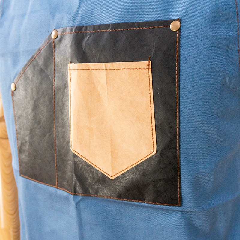 Fashion design geometric mosaic blue home canvas apron