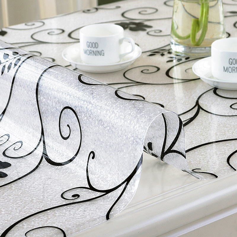 Waterproof grease-proof heat-resistant PVC tea table cloth without cleaning