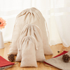 Multi-functional linen storage drawstring bag cotton and linen bag tea bag