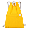 Wholesale waterproof foldable polyester drawstring backpack bag with customized logo