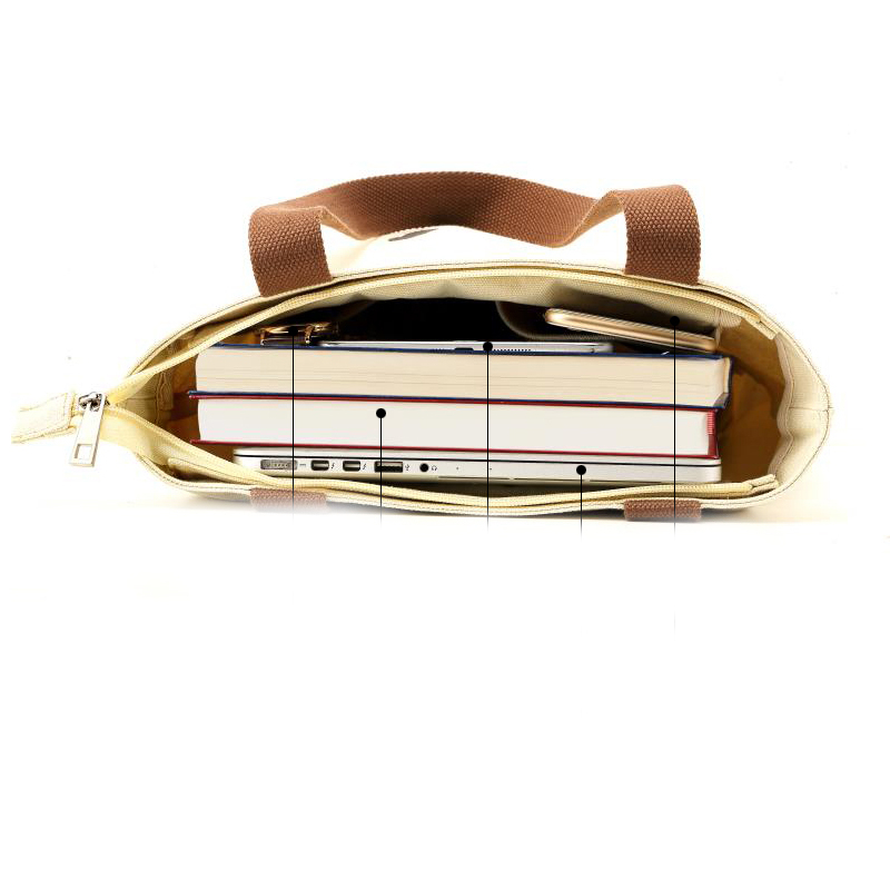 Embroidery logo custom cartoon pattern fashionable environmental delicate lady handheld shopping bag