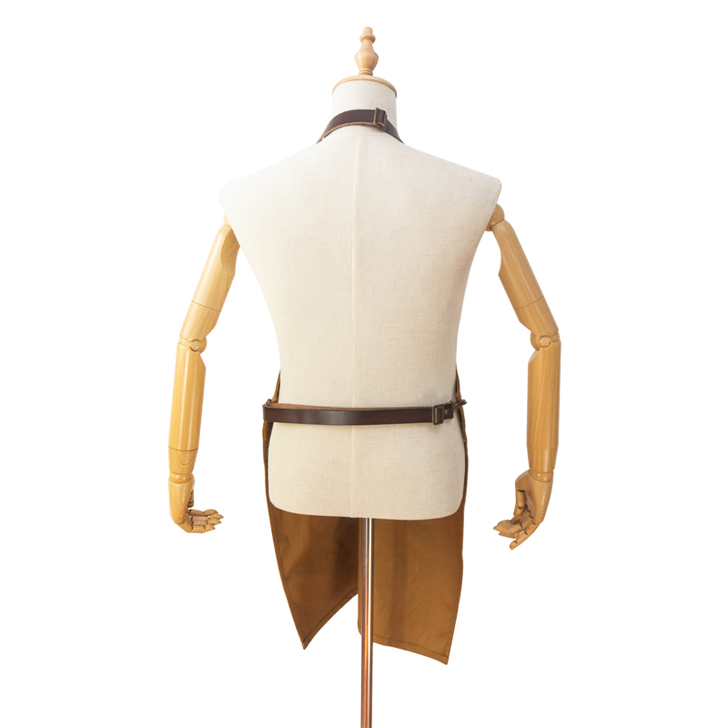 Factory wholesale low price strong wear resistant canvas work apron with multifunction pockets