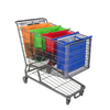 Lightweight practical supermarket shopping cart bag non woven fabric shopping bag with long handle