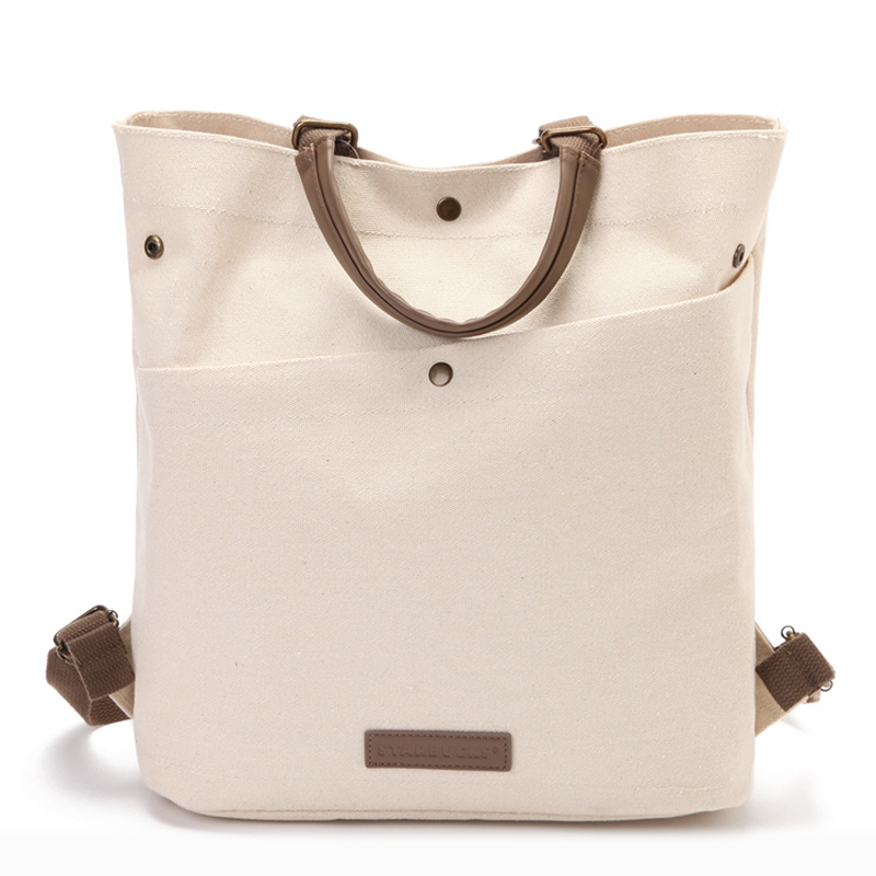 Canvas eco friendly single shoulder messenger bag with logo custom