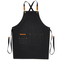 Thin denim fabric barista restaurant waiter kitchen cooking and cleaning gardening work apron