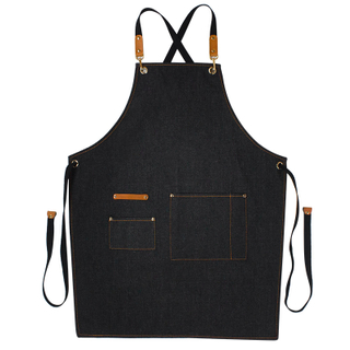 Thin denim fabric barista restaurant waiter kitchen cooking and cleaning gardening work apron