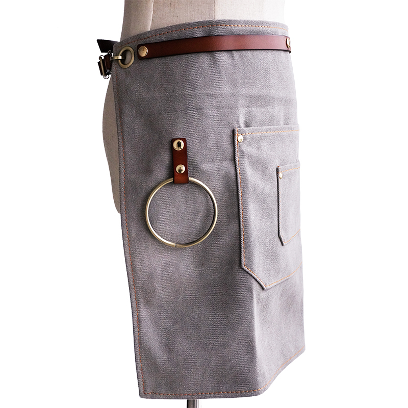 China Supplier wholesale logo printed custom high quality industry canvas apron