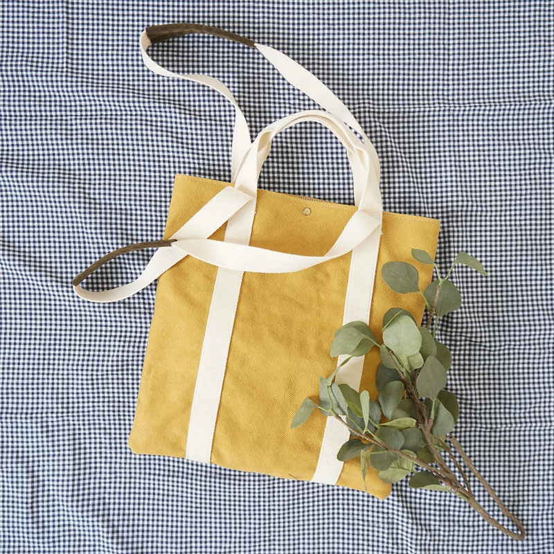 Summer literary canvas bag female shoulder 2019 new student Korean version of the portable ins shopping bag