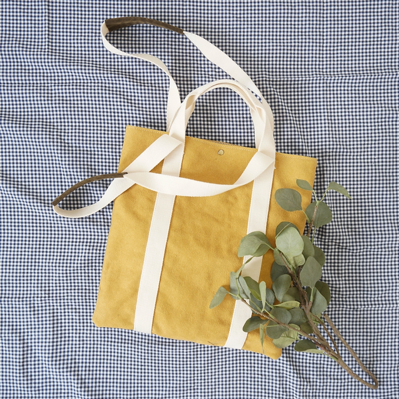 Summer literary canvas bag female shoulder 2019 new student Korean version of the portable ins shopping bag