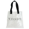 New style fashion transparent pvc material waterproof practical tote shopping bag