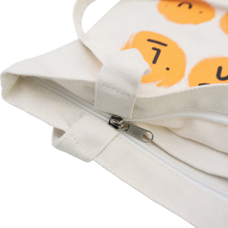 Personality printing logo custom standard 8oz cotton canvas tote shopping bag for student