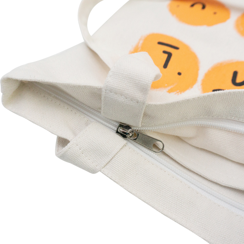 Personality printing logo custom standard 8oz cotton canvas tote shopping bag for student