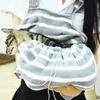 Cat pet coral velvet cat clothing anti-stick hairy cat bag apron design