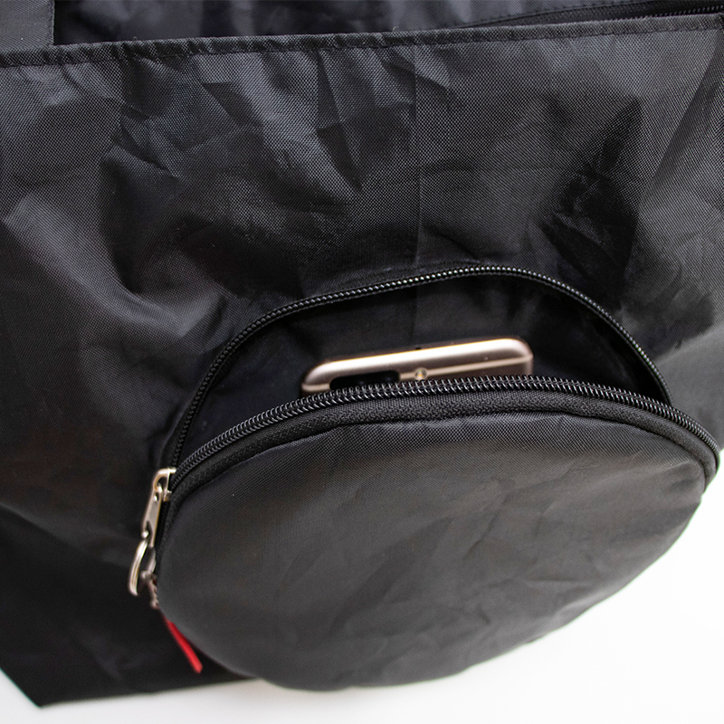 Waterproof oxford cloth light and breathable large capacity simple and practical black tote shoulder bag