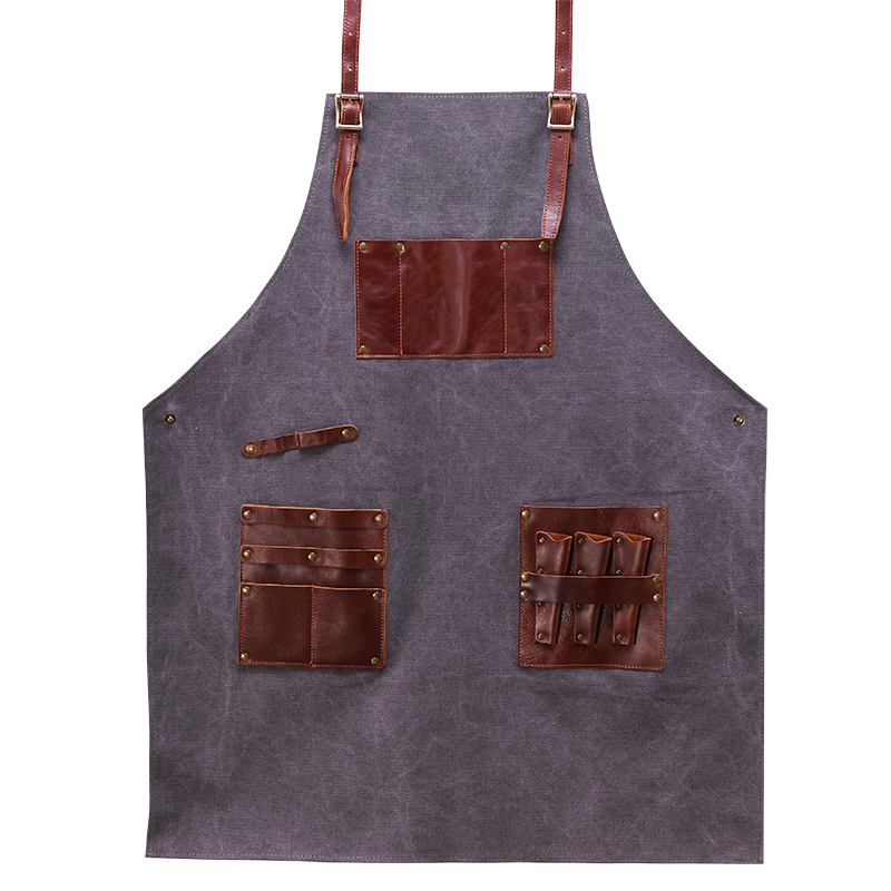 genuine leather industry canvas apron (6)
