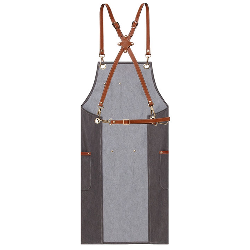 Barista canvas apron barber restaurant tea shop florist custom logo overalls apron