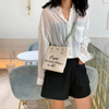 New style fashion Korean version letter printing small ins messenger bag 