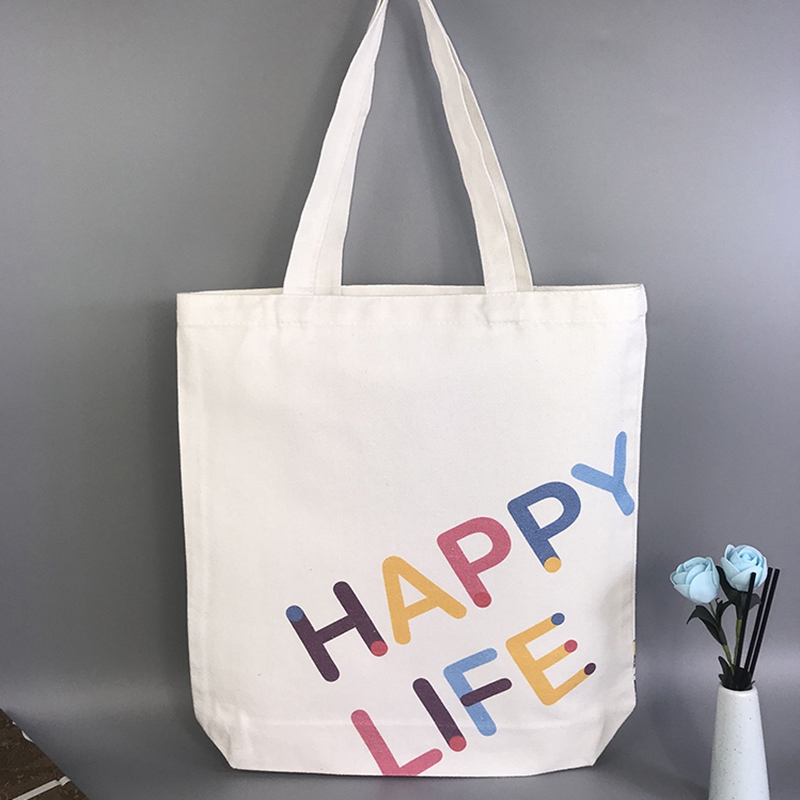 High qulity fashion designer canvas tote bag with logo custom