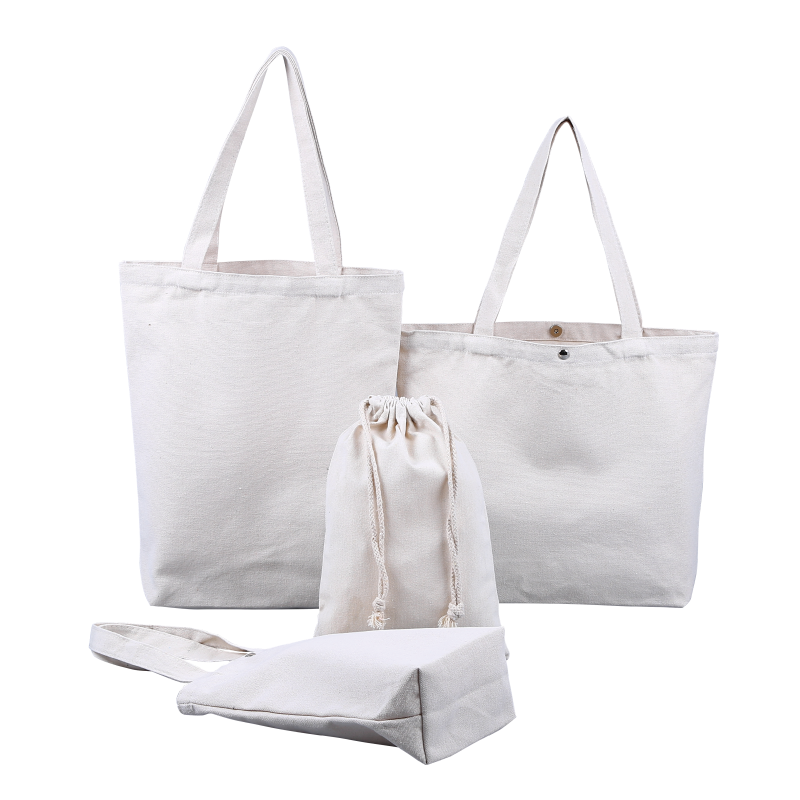 Hand-painted DIY blank solid color desinger canvas tote bag with logo custom