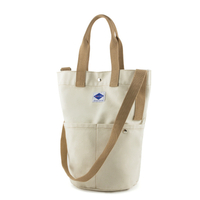 One-shoulder ins large capacity Korean fashion simple student bucket bag canvas messenger bag with adjustable strap