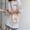 New style fashion Korean version letter printing small ins messenger bag 