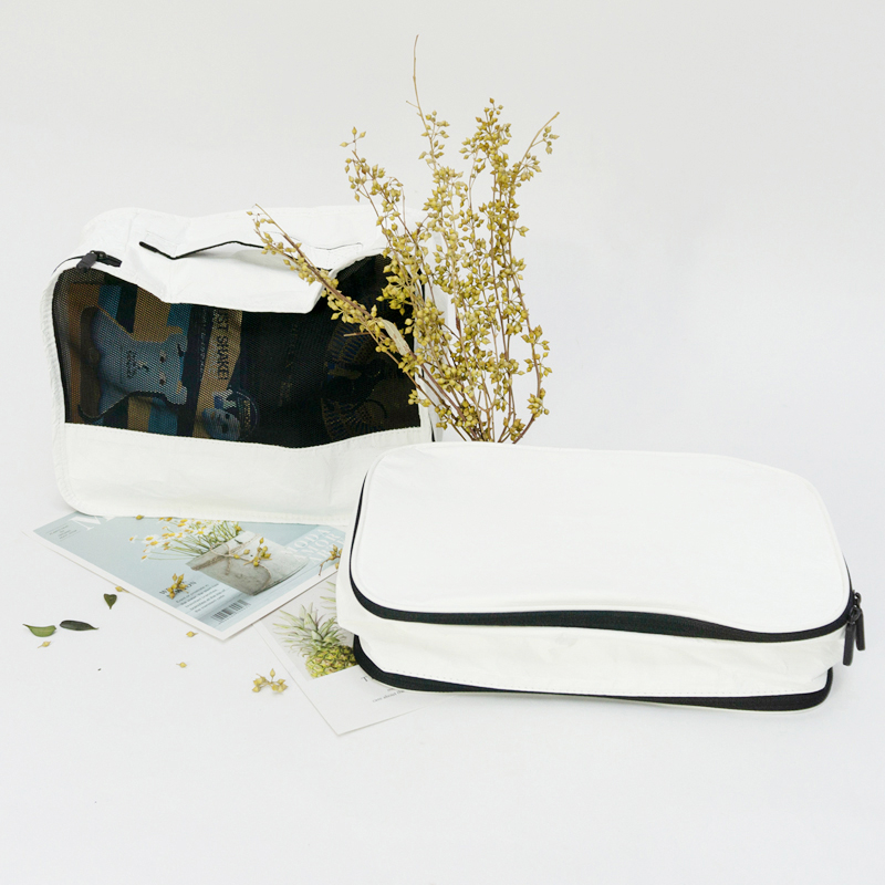 New material eco friendly tyvek breathable waterproof travel zipper bag underwear or toiletry storage