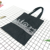 Fashion personalized silk printing simple lightweight reusable denim canvas tote shoulder bag from China Supplier
