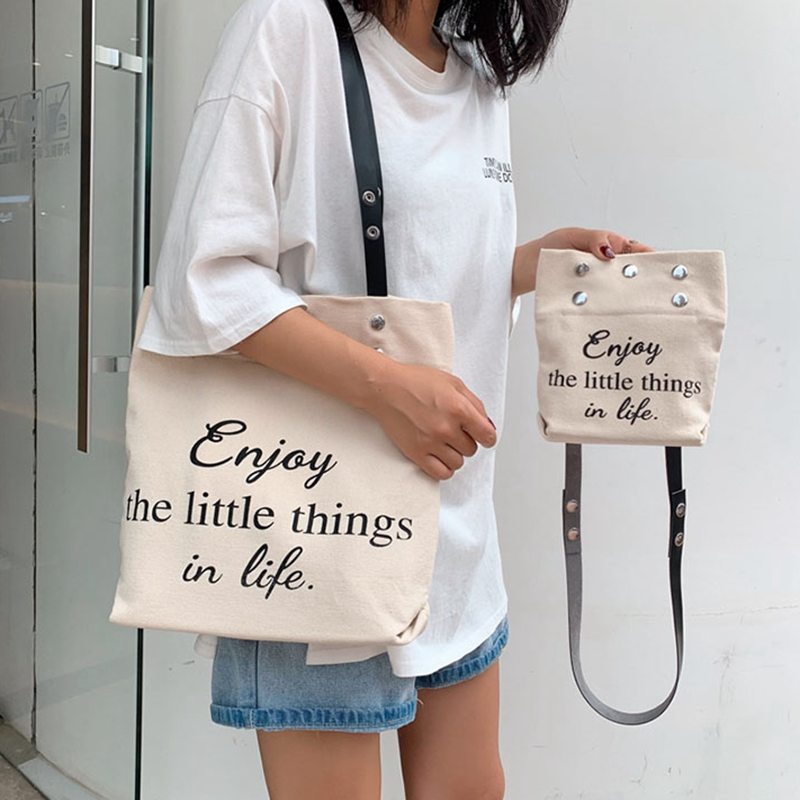 New style fashion Korean version letter printing small ins messenger bag 