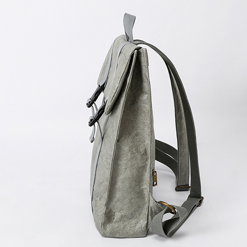 Ins fashion female solid color simple backpack travel bag waterproof tear-resistant durable tyvek computer bag