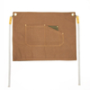 Strong wear resistant 16oz polyester cotton canvas double-sides colors design apron with wedden strap