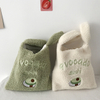 Avocado embroidery hand bag ins simple imitation lamb wool bag strawberry embroidery bag