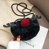 Cute furry bag reindeer Christmas shoulder messenger bag small square bag