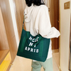 Fashion eco friendly skin friendly breathable cotton canvas tote bag outdoor portable large capacity messenger canvas bag