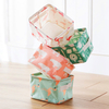Multifunction household full printing cute fashion cotton linen fabric desktop foldable basket for sundries toys and cosmetic storage