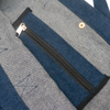 Simple fashion eco friendly breathable cotton canvas denim fabric dark blue unisex tote bag from China Supplier