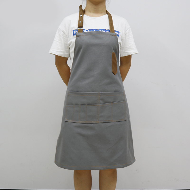 High quality polyester cotton canvas classic fashion kitchen cooking restaurant chef work apron