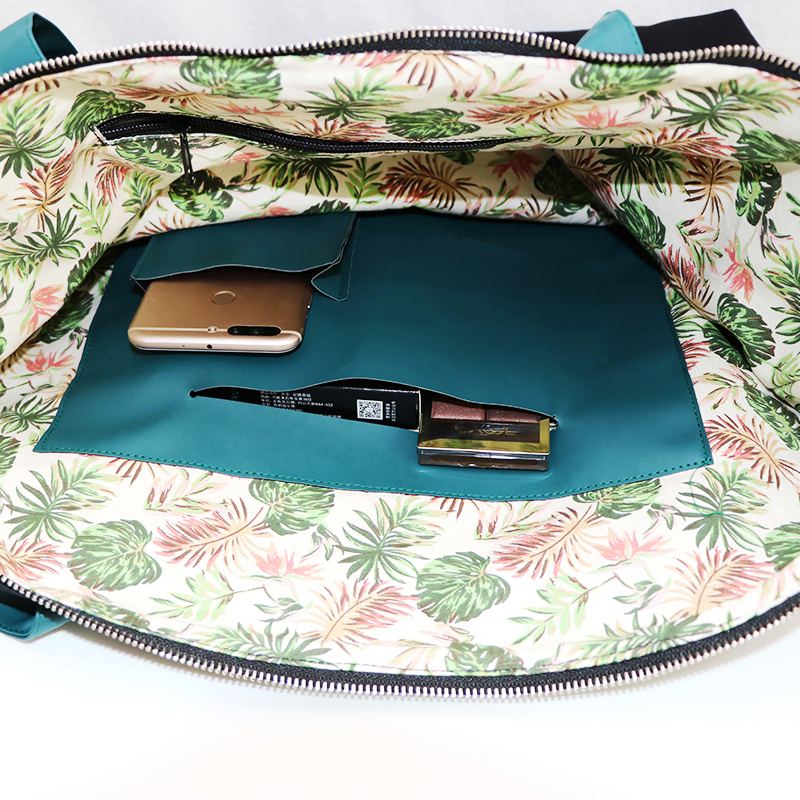 Extra large capacity thick durable eco friendly breathable fashion cotton canvas tote bag with floral printing