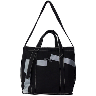 Street fashion zipper shoulder portable canvas bag industrial style tote bag crossbody travel bag